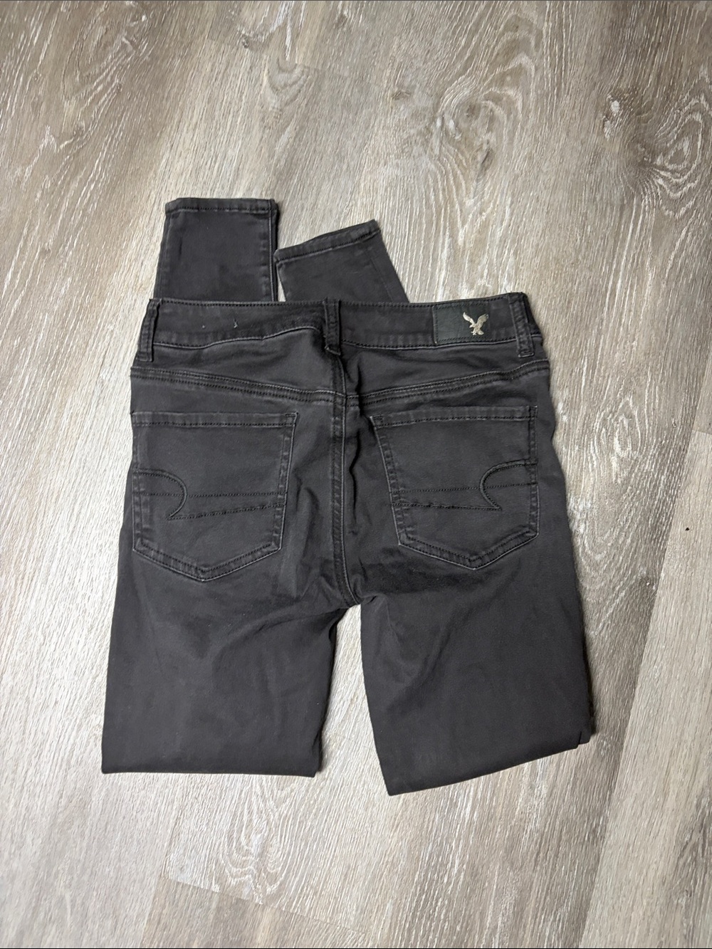 American eagle black jeggings 6